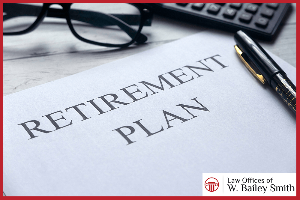 retirement plan written on documents